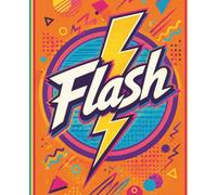 Flash Mascot College Ruled Composition Notebook: Orange Zap