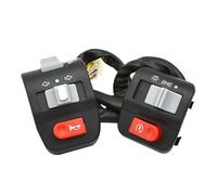 Flash Moto Scooter Phare Poignée Interrupteur Avec Fil Véhicule Électrique Lumière Double Bouton Poussoir Interrupteur à Bascule de Guidon avec Bouton Pouss(4)