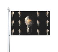 Flash of Light Drapeau de fête imprimé 9 x 152 cm Bannière festive avec œillets Convient pour les fêtes et le camping