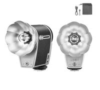 Flash pour Appareil Photo de Style Vintage, Mini Flash rétro pour Appareil Photo, GN10, contrôle Optique S1/S2, 7 Niveaux de Puissance, Temps de Recyclage de 2,5 s, Modes Automatique et Manuel