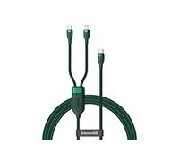 flash series 2en1 usb type-c usb type-c / cable de charge rapide lightning power delivery charge rapide 100 w 1,2 m vert (ca1t2-f06)