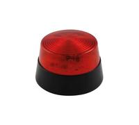 Flash stroboscopique à led - rouge - 12 vcc - ø 77 mm