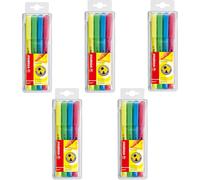 Flash - Surligneur - Lot X 5 Pochettes X 4 Surligneurs Fluo - Coloris Assortis 20 Surligneurs[Z485]