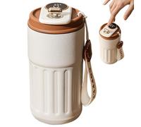 Flash thermique intelligent 450 ml Tasse de voyage à l'épreuve des fuites avec affichage de température, tasse café isolée réutilisable Portable Smart pour boissons froides Hot