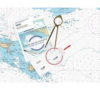 Flash-Tide - Pack Permis Hauturier Plus (Carte + règle-rapporteur + Compas Lyre)