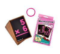 Flashcard de mathématiques pour - Apprenez les ajouts, soustractions, multiplications, divisions | Cartes éducatives interactives faciles à lire pour l'école primaire | Pour parents