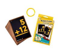 Flashcard de mathématiques pour - Apprenez les ajouts, soustractions, multiplications, divisions | Cartes éducatives interactives faciles à lire pour l'école primaire | Pour parents