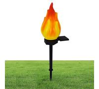 Flashers à panneau solaire pour une utilisation en extérieur - Décoration de jardin étanche | Torches à énergie solaire avec flamme qui coule sont étanches, pour la pelouse extérieure Patio Allée