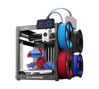 Flashforge AD5X Imprimante 3D Multicolore, Haute Vitesse 600 mm/s, Nivellement Automatique Complet, Extrudeuse Direct Drive 300°C, Structure Métallique Core XY, Écran Tactile 4,3 Pouces, 220*220*220mm