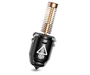 FLASHFORGE Adventurer 5M Ensemble de buse, débit élevé 32 mm³/s, 35S chaleur rapide 200℃, pièces de buse en acier trempé pour imprimante 3D à dégagement rapide 3S pour AD5M/AD5M Pro (0,8mm)