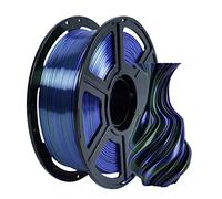 FLASHFORGE Filament double couleur soie, Filament de Coextrusion 2 en 1 Bleu Vert 1.75mm,Consommables pour imprimantes 3D 1kg Spool-Précision dimensionnelle +/- 0.02mm, Changement de Couleur PLA Soie