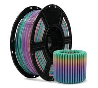 FLASHFORGE Filament élastique TPU95A pour imprimante 3D, 1,75 mm, haute élasticité et durabilité pour prototypes souples, accessoires portables et pièces fonctionnelles,1kg,Bonbon arc-en-ciel