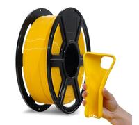 Flashforge - Filament PLA Flexible pour imprimante 3D, 1 kg par bobine - Précision dimensionnelle +/- 0,02 mm, respectueux de l’environnement, sans fumée et sans odeur (Jaune, PLA Flexible)