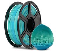 FLASHFORGE Filament pour imprimante 3D,Filament PLA dégradé bleu et jaune 1.75mm 1kg-Précision dimensionnelle +/- 0.02mm, respect de l'environnement, pas de fumée et pas d'odeur (Jaune&Bleu, PLA)