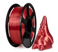 Flashforge PLA Silk 1.75mm Filaments pour imprimante 3D PLA Silk (rouge, 1kg)