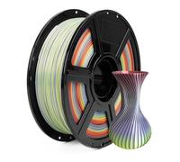 Flashforge PLA Soie 1.75mm Filaments pour imprimante 3D,1kg (soie,arc-en-ciel)