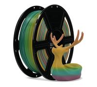 FLASHFORGE Rainbow PLA 1,75 mm, filaments pour imprimante 3D, bobine de 1 kg, précision dimensionnelle +/- 0,02 mm, écologique, sans fumée et sans odeur (PLA, symphonie irisée)
