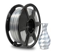 FLASHFORGE Silk Filament PLA pour imprimante 3D, 1,75 mm, 1 kg, Filament de haute précision (argenté), respectueux de l'environnement et sans blister