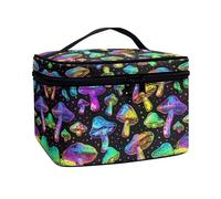 Flashideas Trousse de maquillage pour cosmétiques - Rangement vertical - Grande capacité - Trousse de maquillage de voyage, Champignon coloré 2, one size