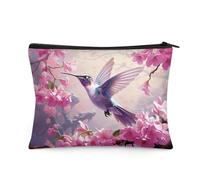 Flashideas Trousse de maquillage pour sac à main de voyage, petite trousse de maquillage portable pour femme, Colibri 1, 1 Set