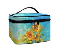 Flashideas Trousse de maquillage pour voyage facile à emporter, Tournesol 3, one size