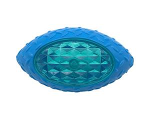 Flashing Dog Football Toy Ball - Caoutchouc interactive Chew With Teeth Cleaning Nubs, Durable Training Aid for Puppies, Small and Medium Dogs, Outdoor Play, Fetch Game, Exercise Ball, Engaging Pet