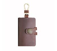 Flashing Large-Capacity Handmade Retro Coin Card Bag Key Bag Men's and Women's Leather Car Key Bag Waist Hanging Leather Key Bag (A