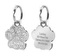 Flashing Metal Dog Cat ID Tags Personalized Anti-lost Pet Name Phone Number Tags Pendant Pet Collar Accessories,UN