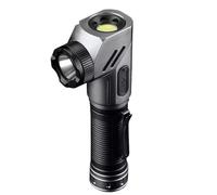 Flashlight Magnetic, Rechargeable Portable Torch, 6.14x1.42 inches 90 Degree Adjustable Work Light, Outdoor Camping Accessory, Night Hiking Tool, Mechanic Home Garage Light, Car Fishing Hunting Travel