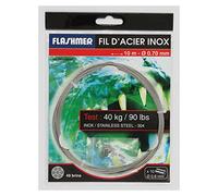 FLASHMER - Bas de Ligne Acier INOX 49 brins Non gainés (175LBS)
