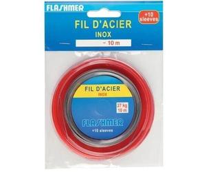 Flashmer - Fil D'Acier Tresse Gaine Nylon 10 M Taille: 120 Kg