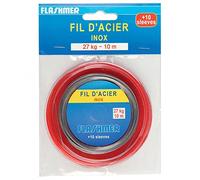 Flashmer - Fil D'Acier Tresse Gaine Nylon 10 M Taille: 27 Kg
