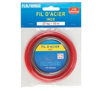 Flashmer - Fil D'Acier Tresse Gaine Nylon 10 M Taille: 41 Kg