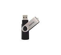 Hama Clé USB 2.0 "Rotate, 16 GB (10 MB/s, Flashpen Rotate) Noir/Argenté
