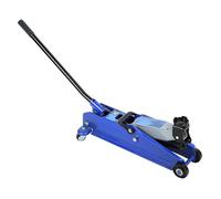 FLASIDU Cric hydraulique • Cric de Sol à Profil Bas • 3 tonnes • robuste • levée de 5 à 15 pouces • acier durable • Bleu •52*13*15cm