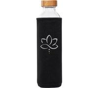FLASKA - gourde revitalisante - yoga lotus - 500ml noir G