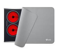 FLASLD Couvertures de cuisinière ignifuges en verre résistant à la chaleur pour cuisinière électrique, réutilisables et faciles à nettoyer, gris 53x75 cm