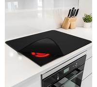 FLASLD Housse de protection ignifuge pour cuisinière électrique, double robuste de 74 x 53 cm pour cuisinière en verre, résistant à la chaleur, protection de table de cuisson plate pour chat