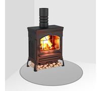 FLASLD Tapis Ignifuge sous la Cheminée pour la Protection des Sols et des Terrasses Contre les Étincelles