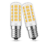 Flaspar E14 LED lampe, 3W LED E14 remplacement 40W lampes halogènes, 400 lumens, chaud blanc 2700K pour lampe de sel, ampoule réfrigérateur menée, machine à coudre, lampe de table, paquet de 2