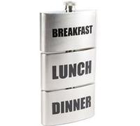 Flasque 3 compartiment en métal breakfast lunch dinner Multi G