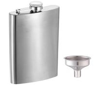 Flasque à alcool,304 Bouteille à hanche en acier inoxydable 200 ml avec bouchon-Anti-fuite,convient pour transporter de l'alcool,bouteille de poche pour whisky,rhum,vodka,idéale pour la randonnée