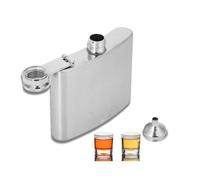 flasque a alcool, bouteille de poche, boîte flasque,Flacon en acier inoxydable, Flasques a Alcool en Acier Inoxydable, bouteille d'alcools portable avec entonnoir pour hommes (4 oz)