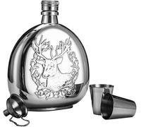 flasque à alcool en acier inoxydable, Flacon et centre à whisky en acier inoxydable fabriqué la hanche, costume 17 oz for hommes, Vodka portable, Flagon plat, ensemble de vin champ