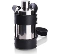 flasque à alcool en acier inoxydable, Flasques à whisky de grande capacité 18 oz for liqueur avec étui amovible - Acier inoxydable et anti-fuite Spiritueux Whisky Flagon Motel Relax Vodka Wine Set