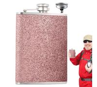 Flasque à boire - Flacons d'alcool en acier inoxydable avec entonnoir - Flasque portable étanche à paillettes pour whisky et vin