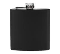 Flasque à liqueur, finition en acier noir durable, forme incurvée élégante | Construction résistante à la rouille, support d'alcool fiable avec fermeture hermétique | Convient pour les événements