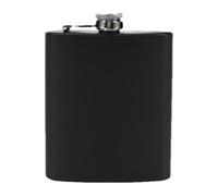 Flasque à liqueur, finition en acier noir durable, forme incurvée élégante | Construction résistante à la rouille, support d'alcool fiable avec fermeture hermétique | Convient pour les événements