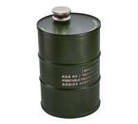 Flasque à liqueur, motif drapeau de bière, construction en acier inoxydable, grande capacité de 750 ml, idéale pour l'extérieur, les voyages et le camping, 9,4 x 14 cm, couleur noir et vert, 1 pièce