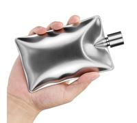 Flasque à vin carrée en acier inoxydable de 177 ml - Portable - Pour whisky, bière, bière - Pour homme et femme